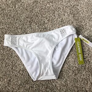 WHITE GIANNI BINI BIKINI BOTTOMS